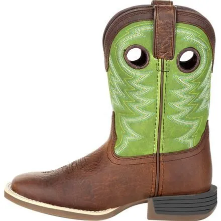 Durango® Lil' Rebel Pro™ Little Kid's Lime Western Boot