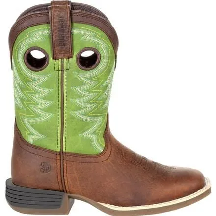 Durango® Lil' Rebel Pro™ Little Kid's Lime Western Boot