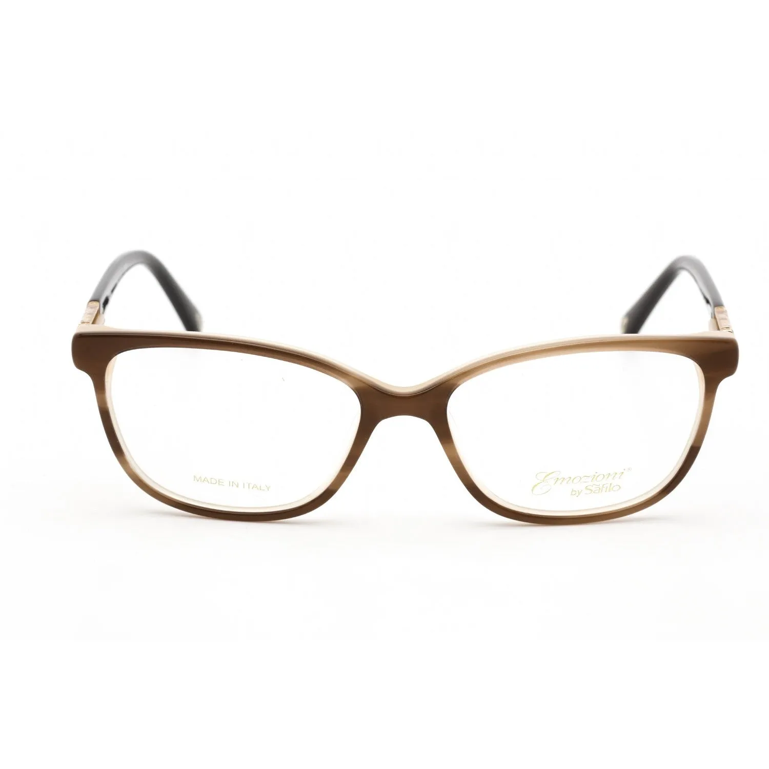 Emozioni 4049 Eyeglasses Brown Horn / Clear Lens