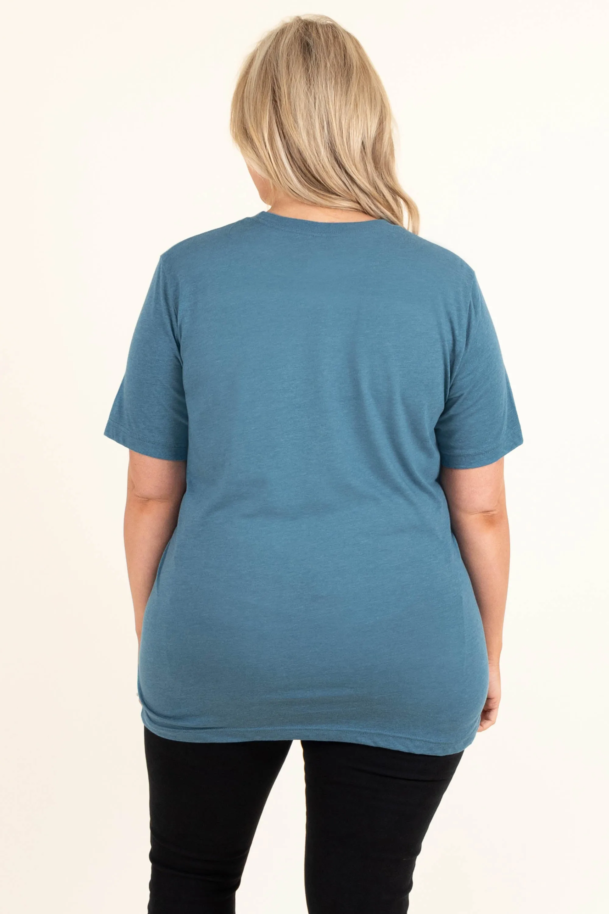 Exploring Nature Tee, Heather Deep Teal