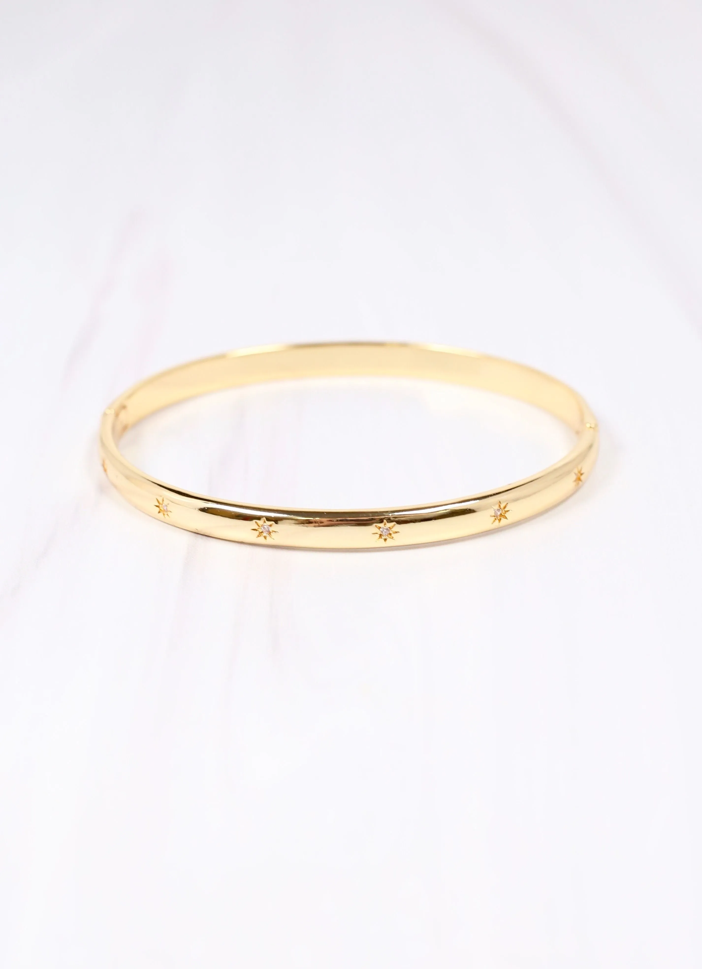 Fernandez CZ Bangle GOLD