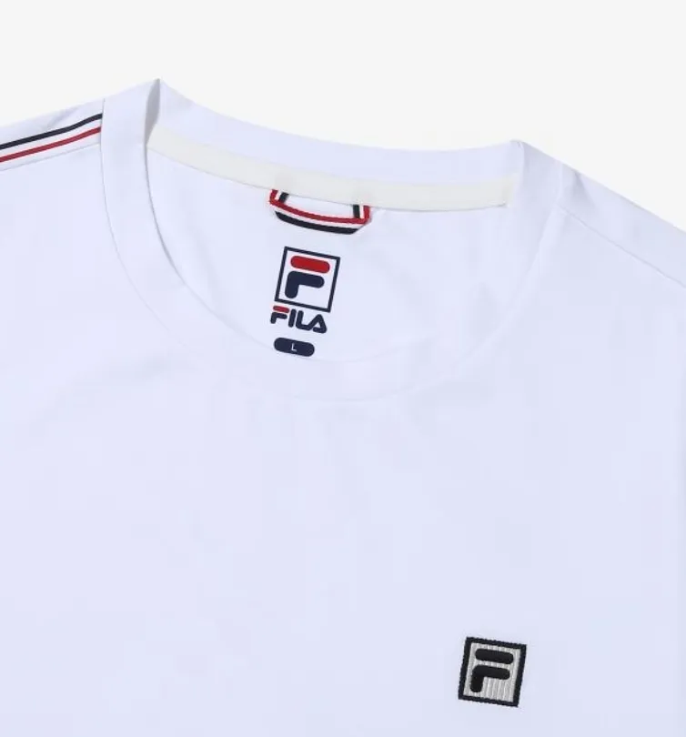 FILA  |Unisex Street Style Cotton Logo T-Shirts