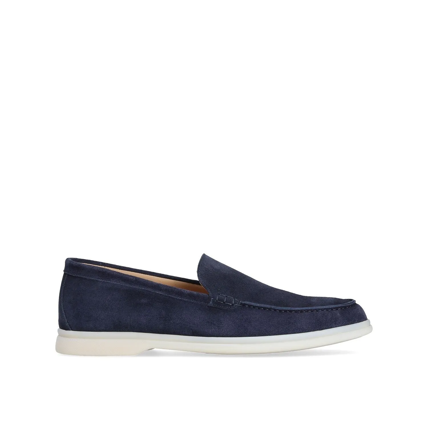 Franceschetti Vieste Men's Shoes Blue Suede Leather Slip-On Sneakers (FCCT1013)