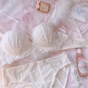 Girly & Romantic Lace Soft Girl Angel Princess 2-Piece Lingerie Set