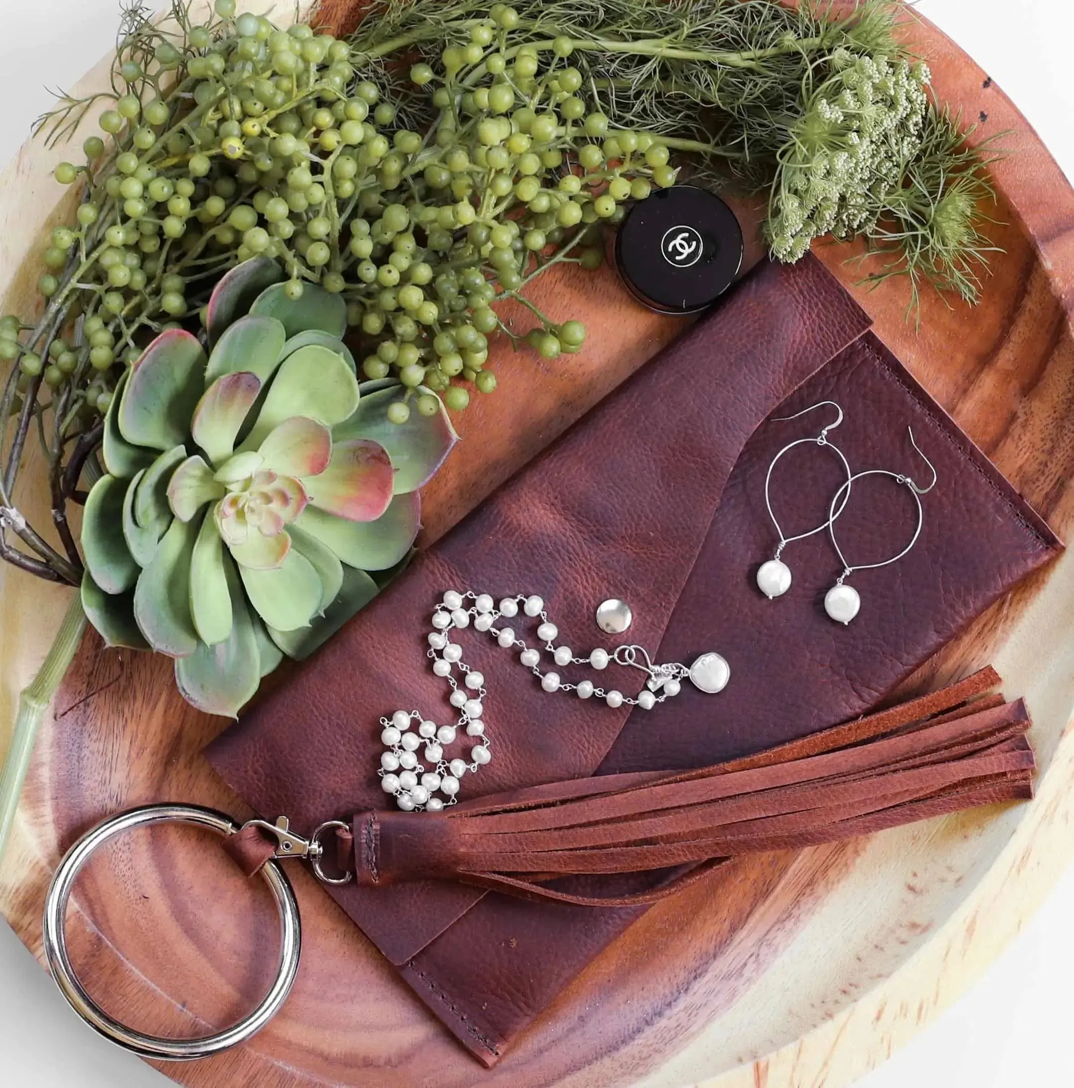 GNO Leather Handmade Clutch