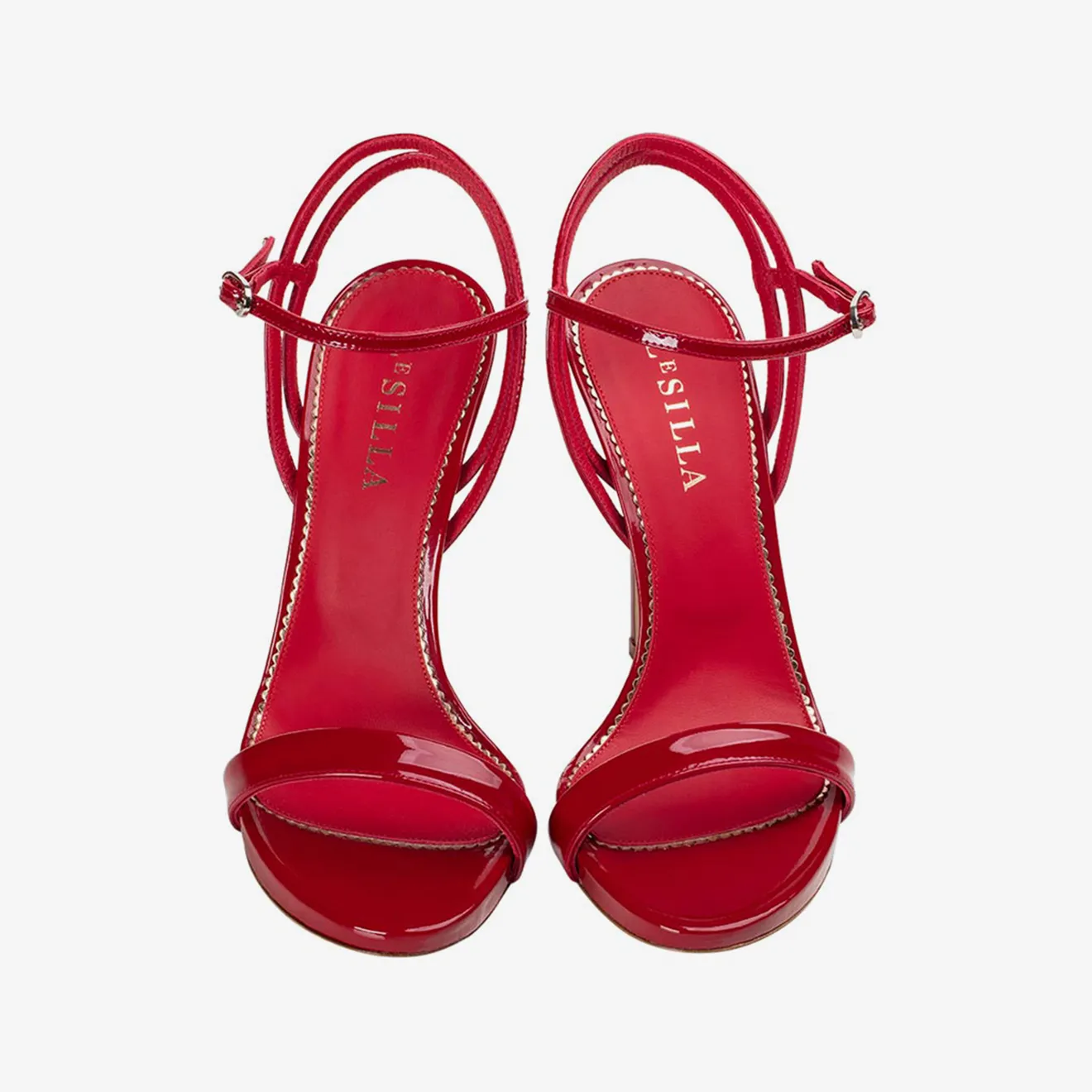 GWEN SANDAL 120 mm Red patent leather sandal