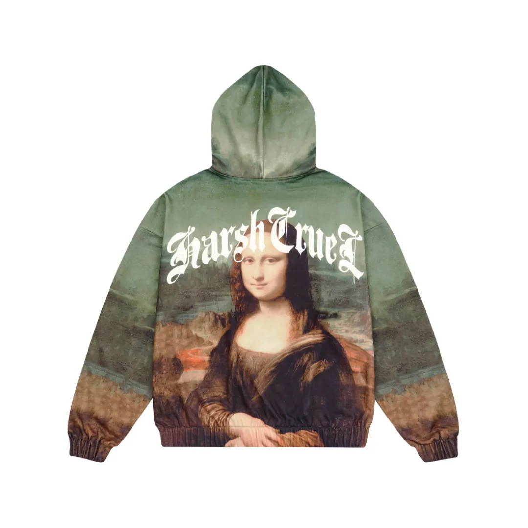 H/C Gioconda Gothic Logo Full Print Hoodie