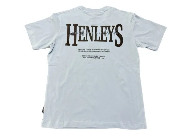 HENLEYS MEN'S PANORAMIC BLUE TEE