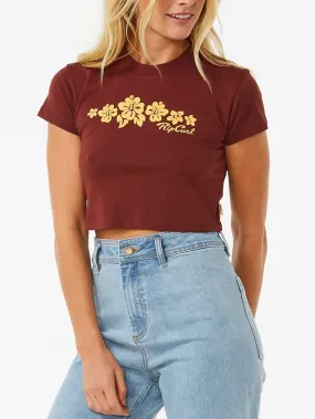 Hibiscus Crop T-Shirt