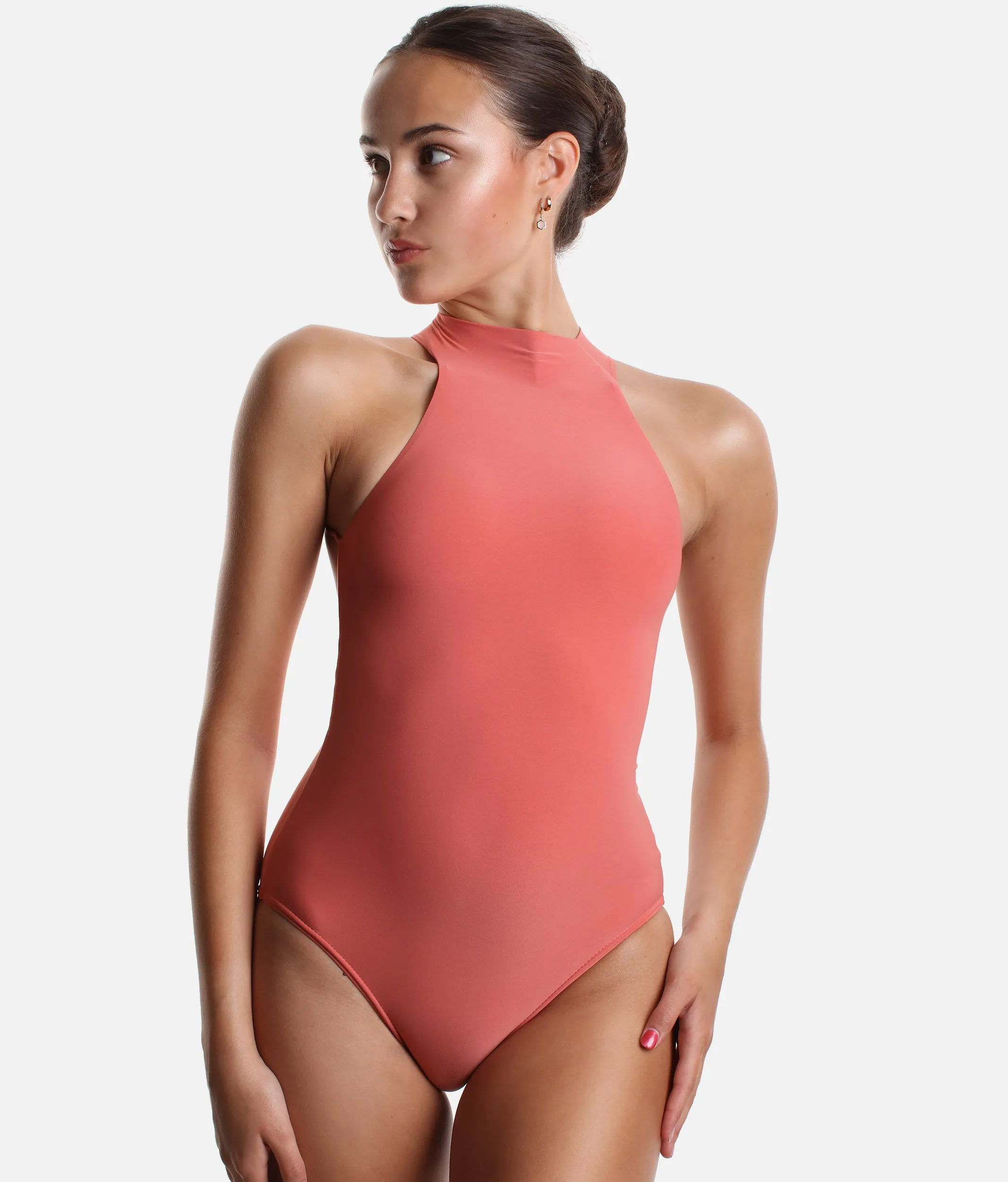 High Neck Dance Leotard, Unique & Seamless - CHOKER