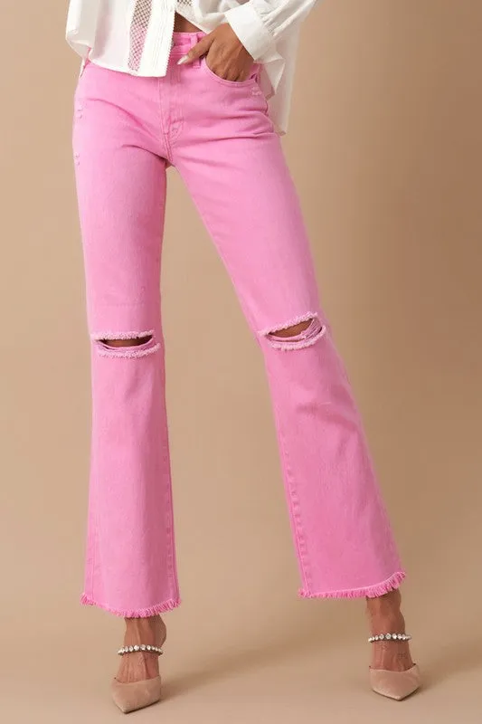 High Rise Slim Straight