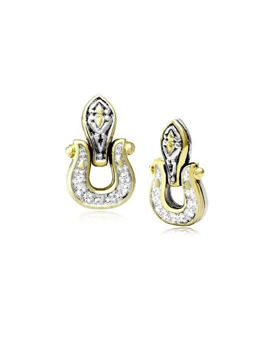 Horse Shoe Post Earrings by John Medeiros