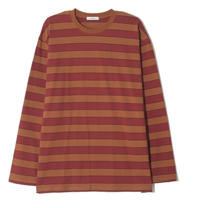 HUE  |Stripes Unisex Street Style Cotton T-Shirts