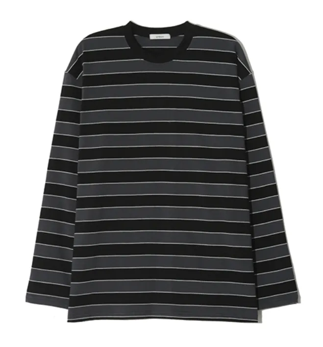 HUE  |Stripes Unisex Street Style Cotton T-Shirts