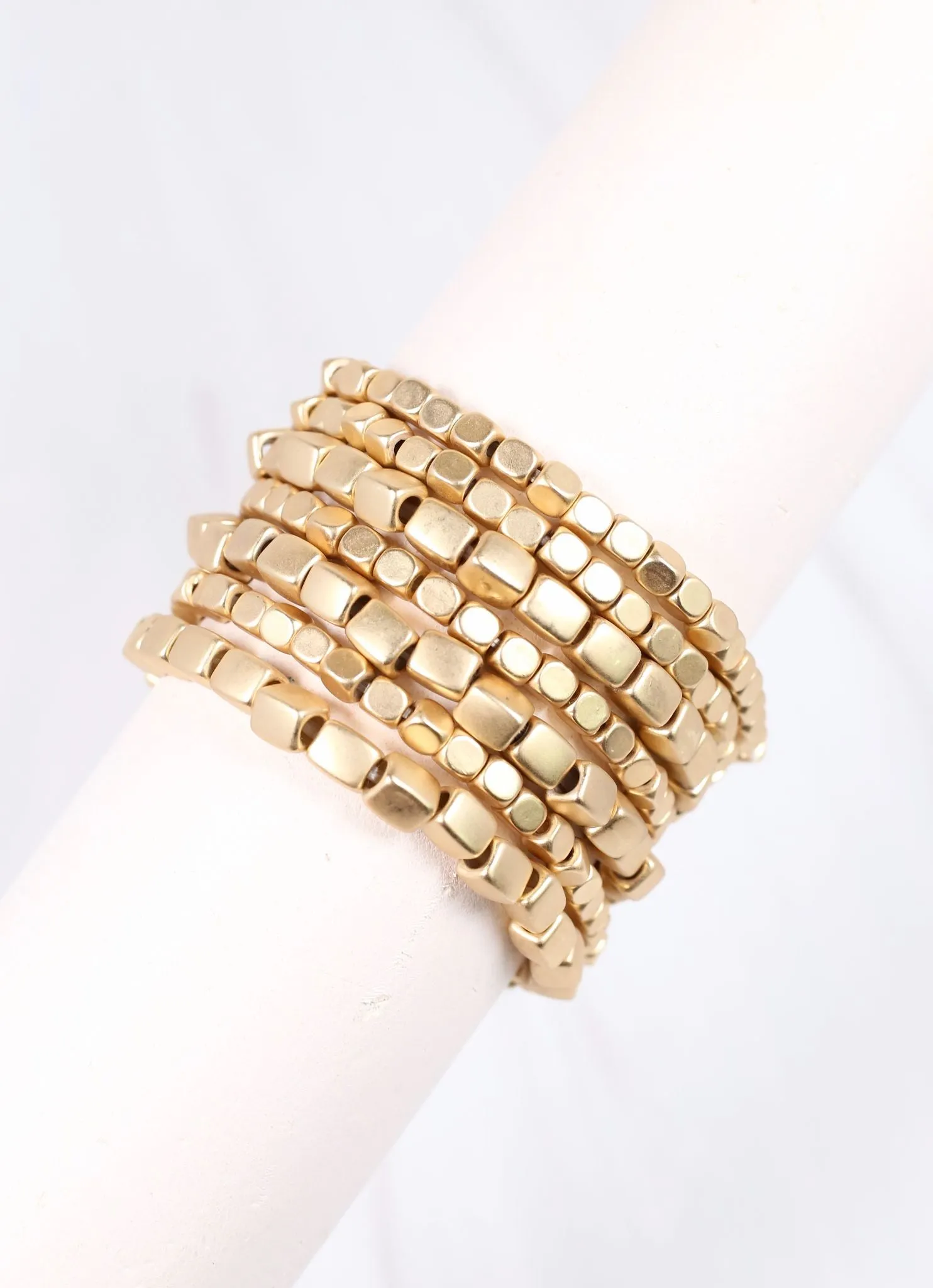 Jamison Metal Bracelet Set MATTE GOLD