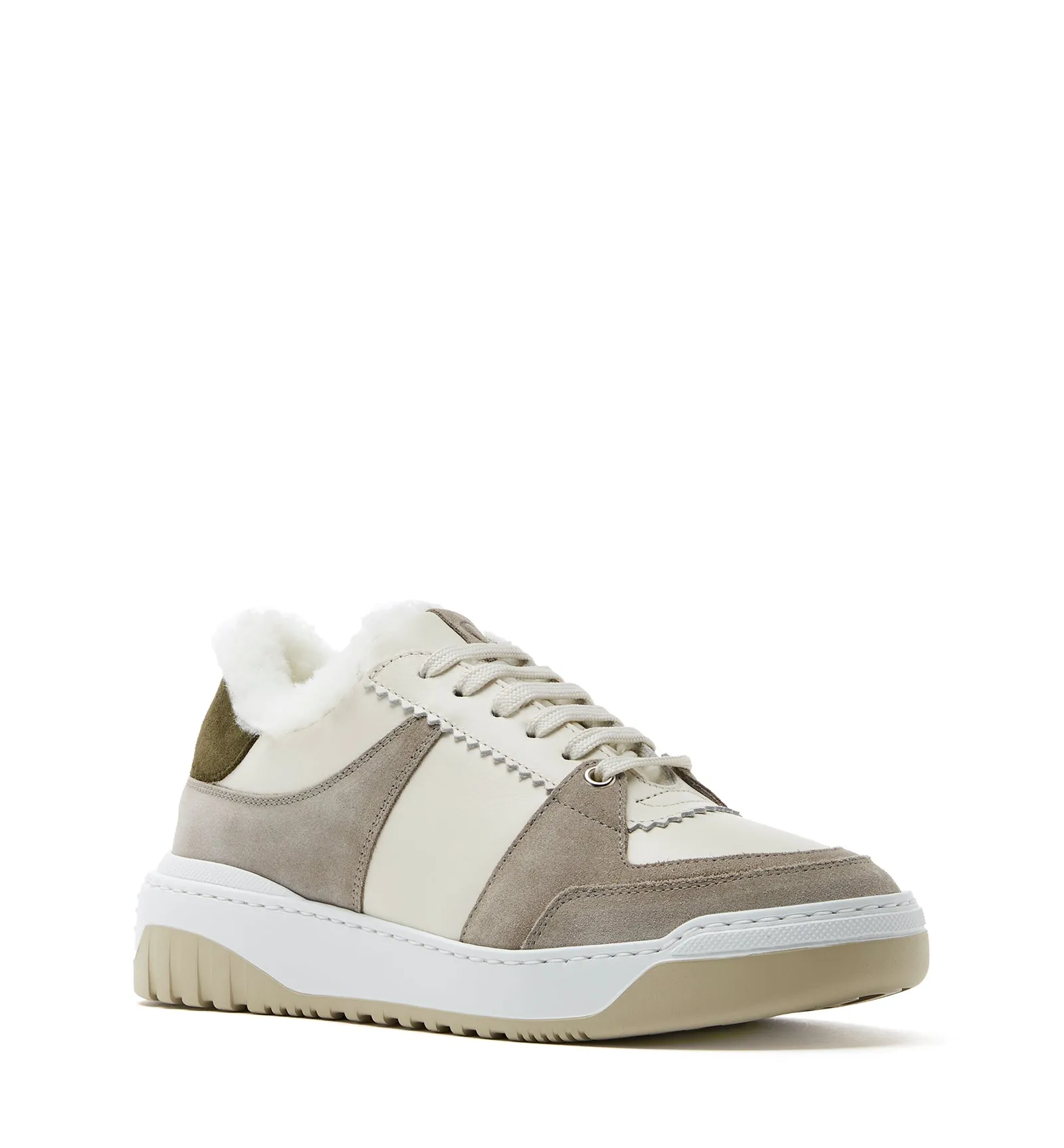 KIMMIE SHEARLING-LINED SUEDE SNEAKER