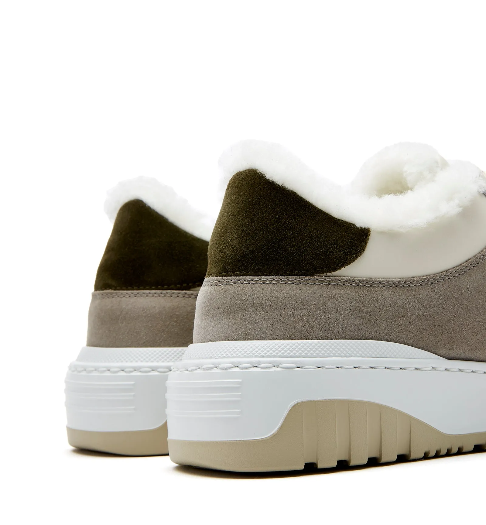 KIMMIE SHEARLING-LINED SUEDE SNEAKER