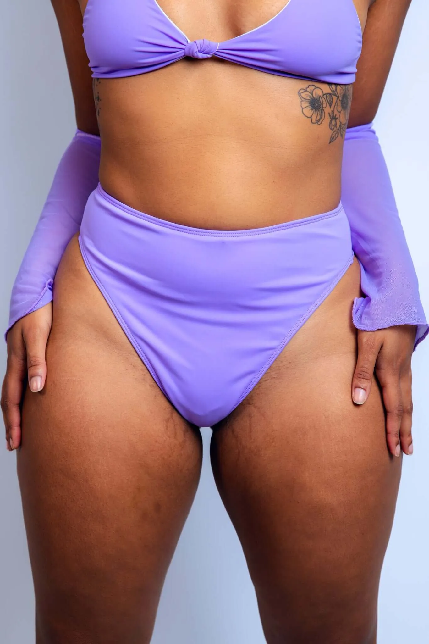 Lavender High Waisted Thong