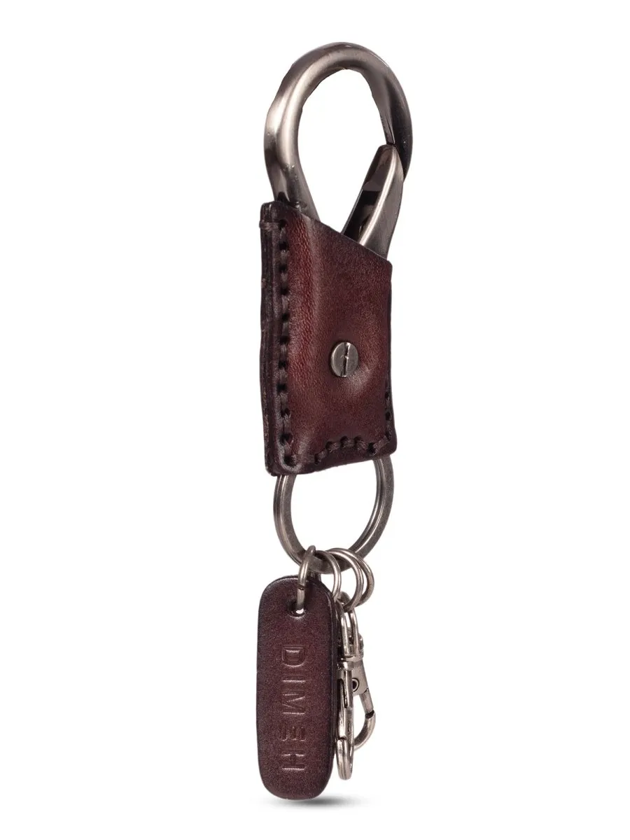 Leather Brown Keychain