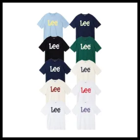 LEE  |Unisex Street Style Cotton Logo T-Shirts