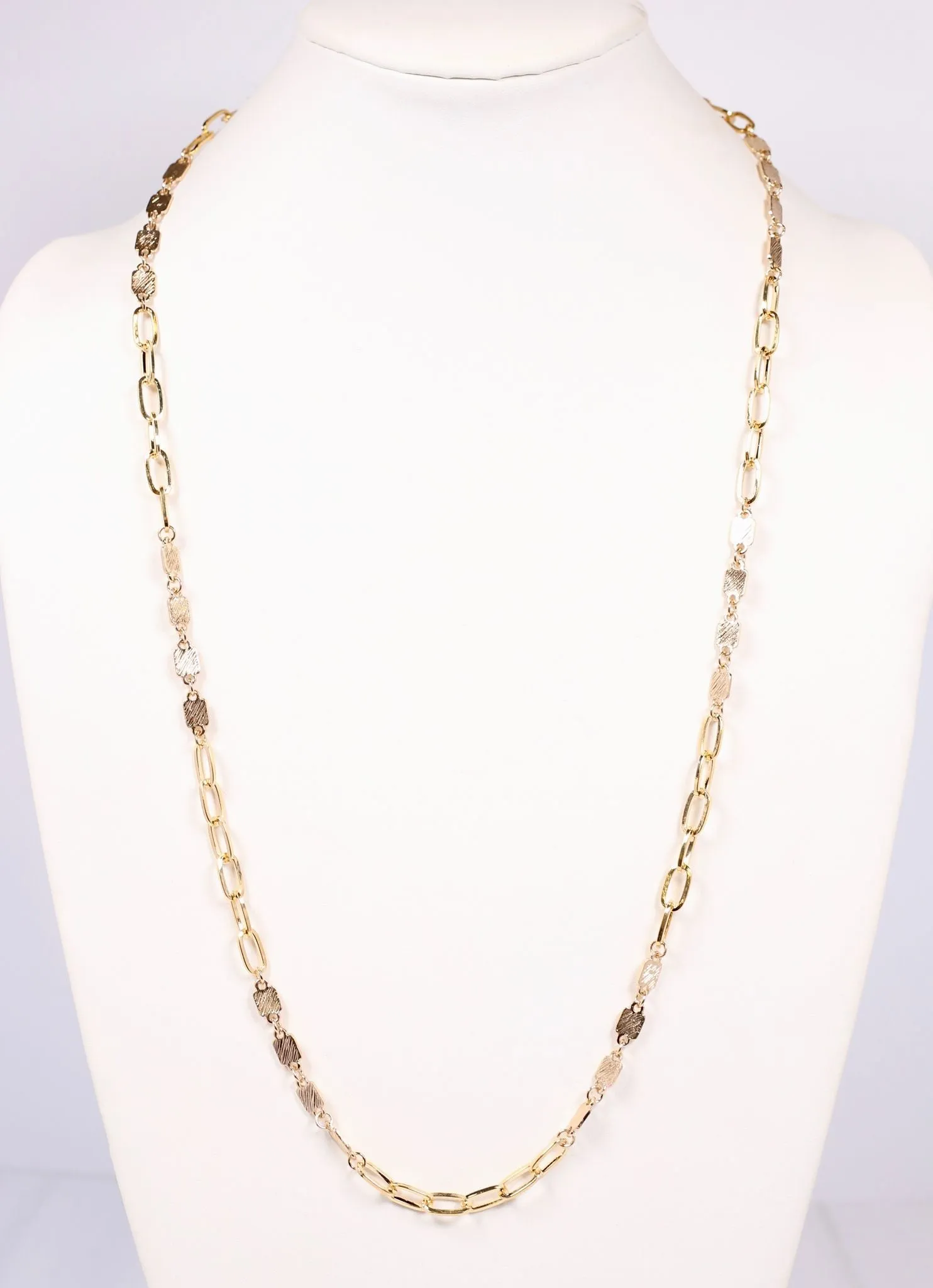 Lena Link Long Necklace GOLD