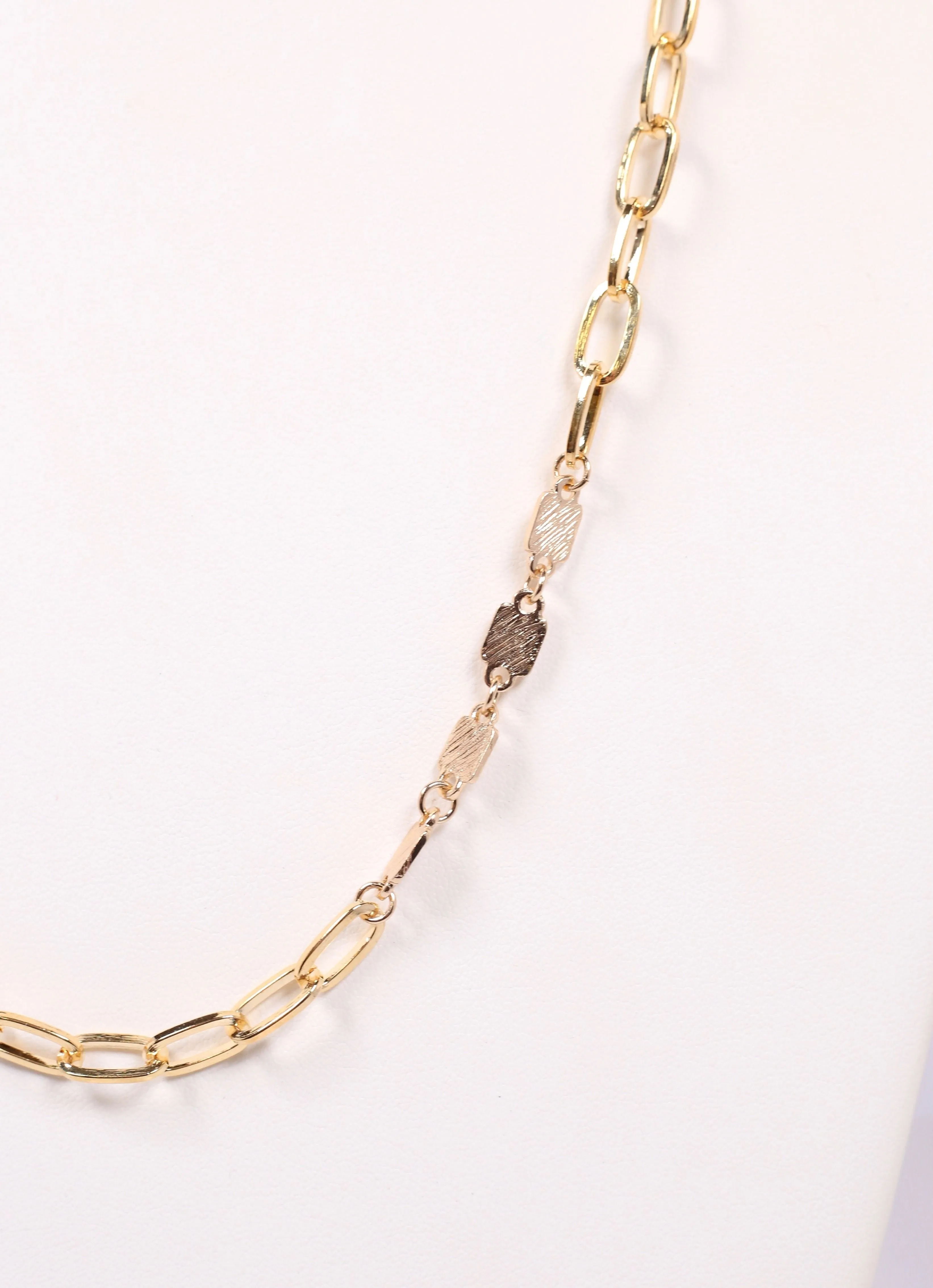 Lena Link Long Necklace GOLD