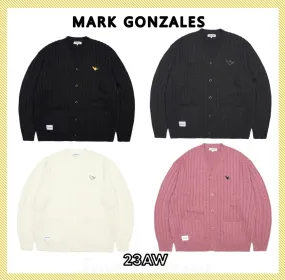 Mark Gonzales  |Unisex Street Style Logo Cardigans