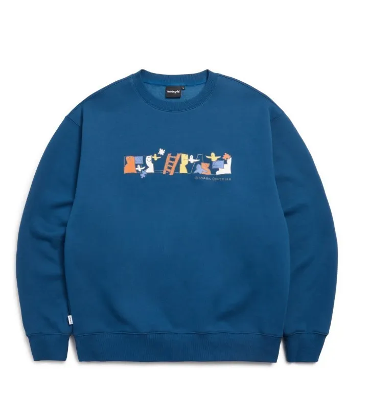 Mark Gonzales  |Unisex Street Style Logo Sweatshirts