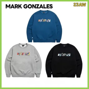 Mark Gonzales  |Unisex Street Style Logo Sweatshirts