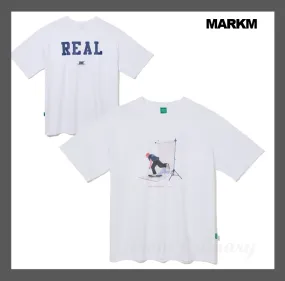 MARKM  |Unisex Street Style Cotton Logo T-Shirts