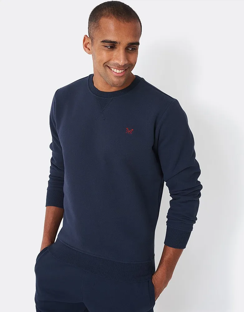 Men's Crossed Oars Crew Neck Sweatshirt from Crew Clothing Company