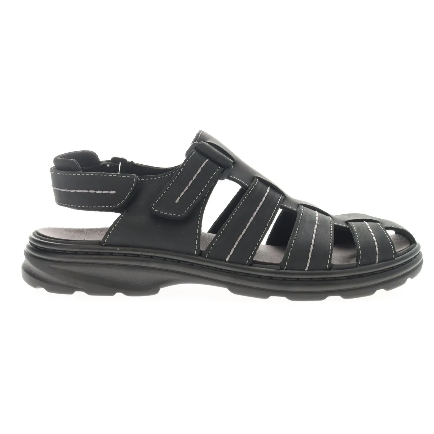  Men's Hunter Fisherman Sandal XX-WIDE in Black  