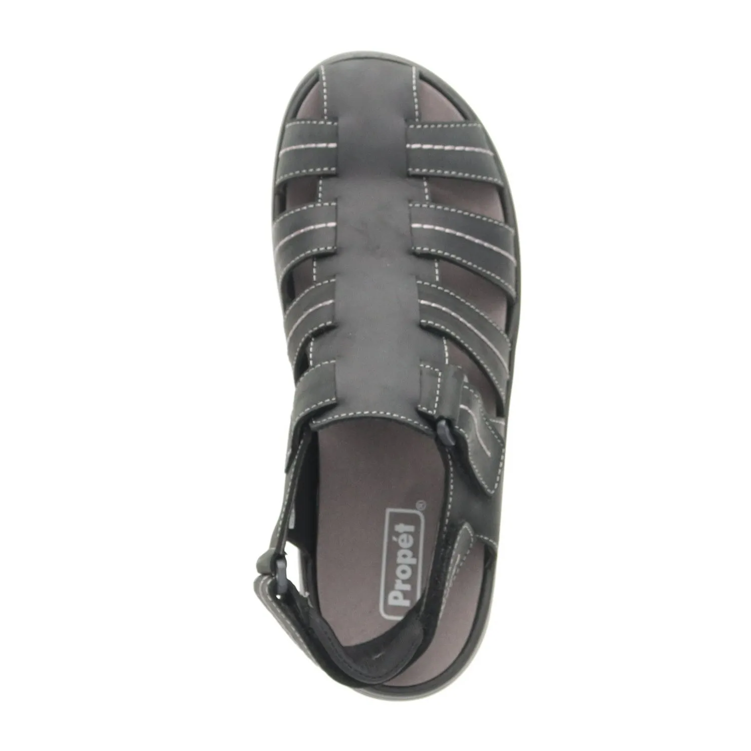  Men's Hunter Fisherman Sandal XX-WIDE in Black  