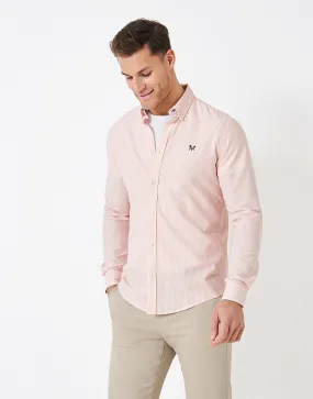 Men's Long Sleeve Oxford Stripe Shirt from Crew Clothing Company