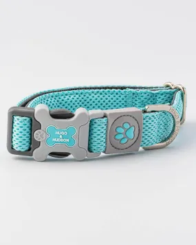 Mesh Dog Collar - Aqua