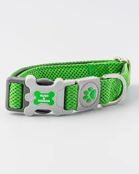 Mesh Dog Collar - Green