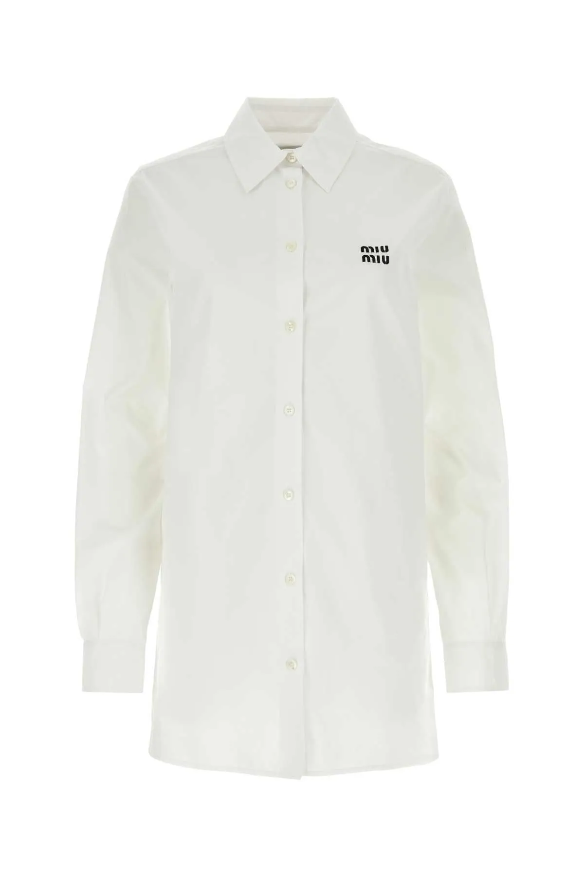 MiuMiu  |Unisex Street Style Logo Shirts & Blouses