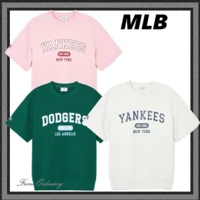 MLB Korea  |Unisex Street Style Logo Sweatshirts