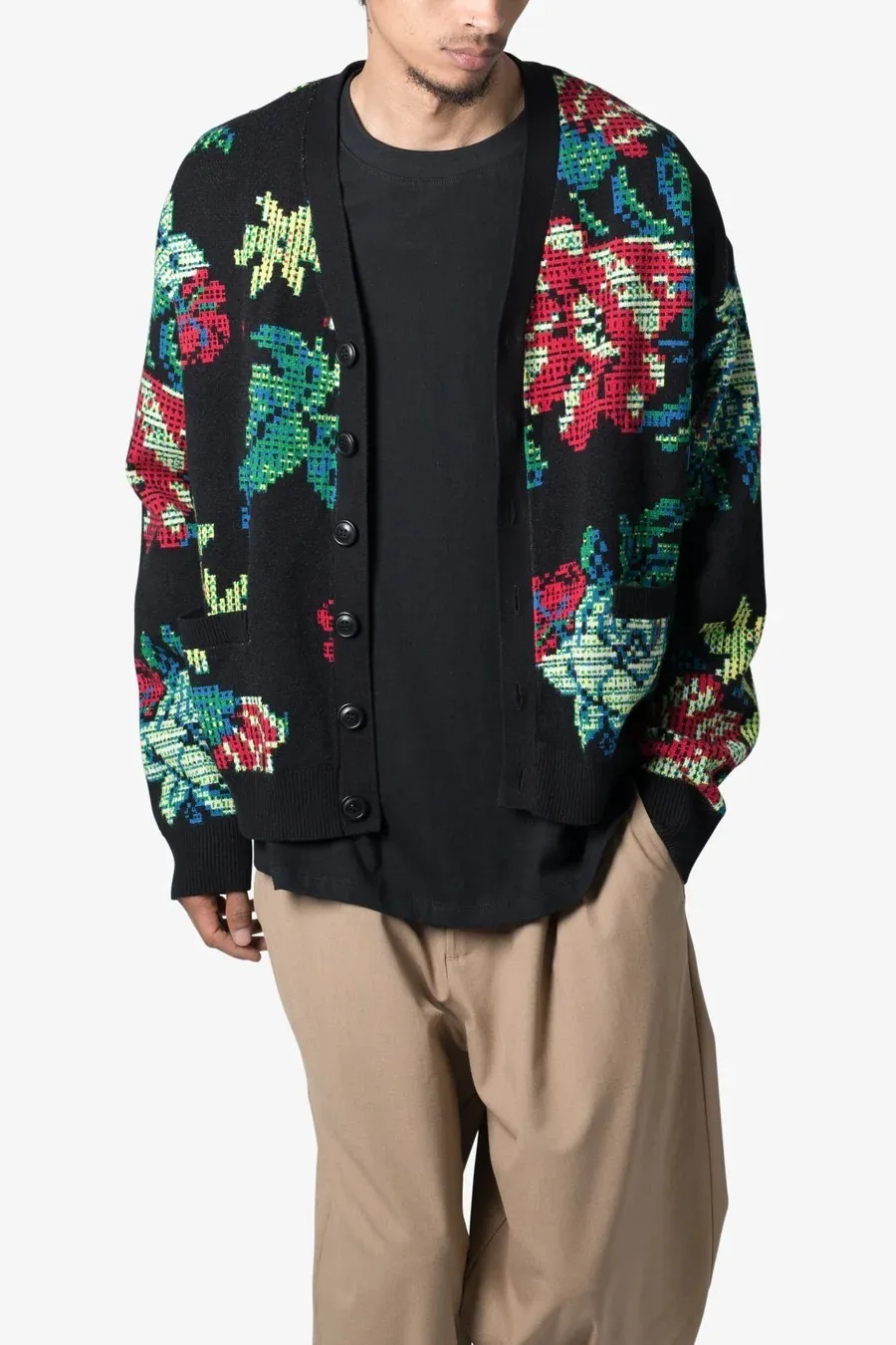 MNML  |Flower Patterns Unisex Street Style Cardigans