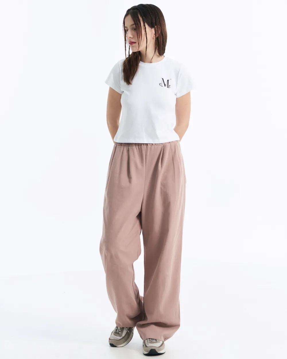 MUCENT  |Unisex Street Style Plain Cotton T-Shirts