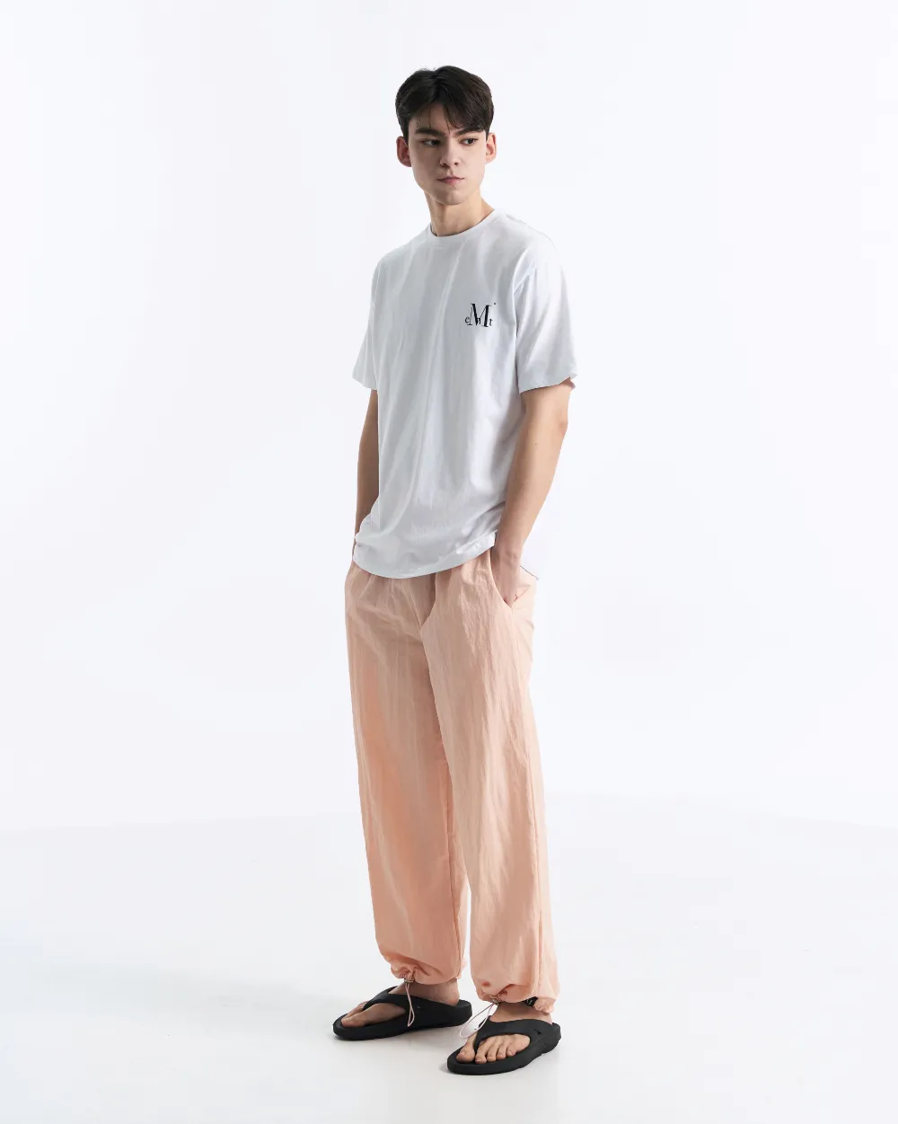 MUCENT  |Unisex Street Style Plain Cotton T-Shirts