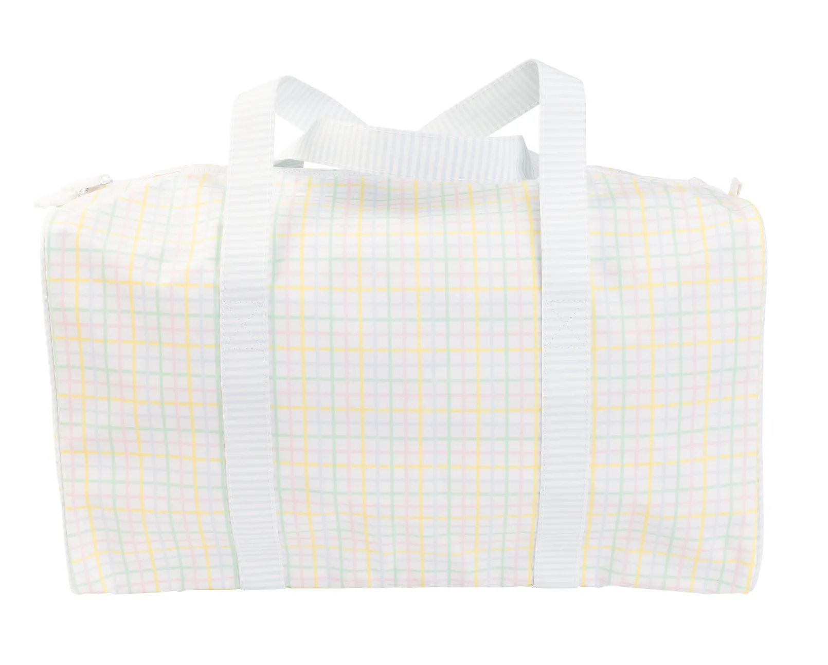 Multi Windowpane Duffle Bag