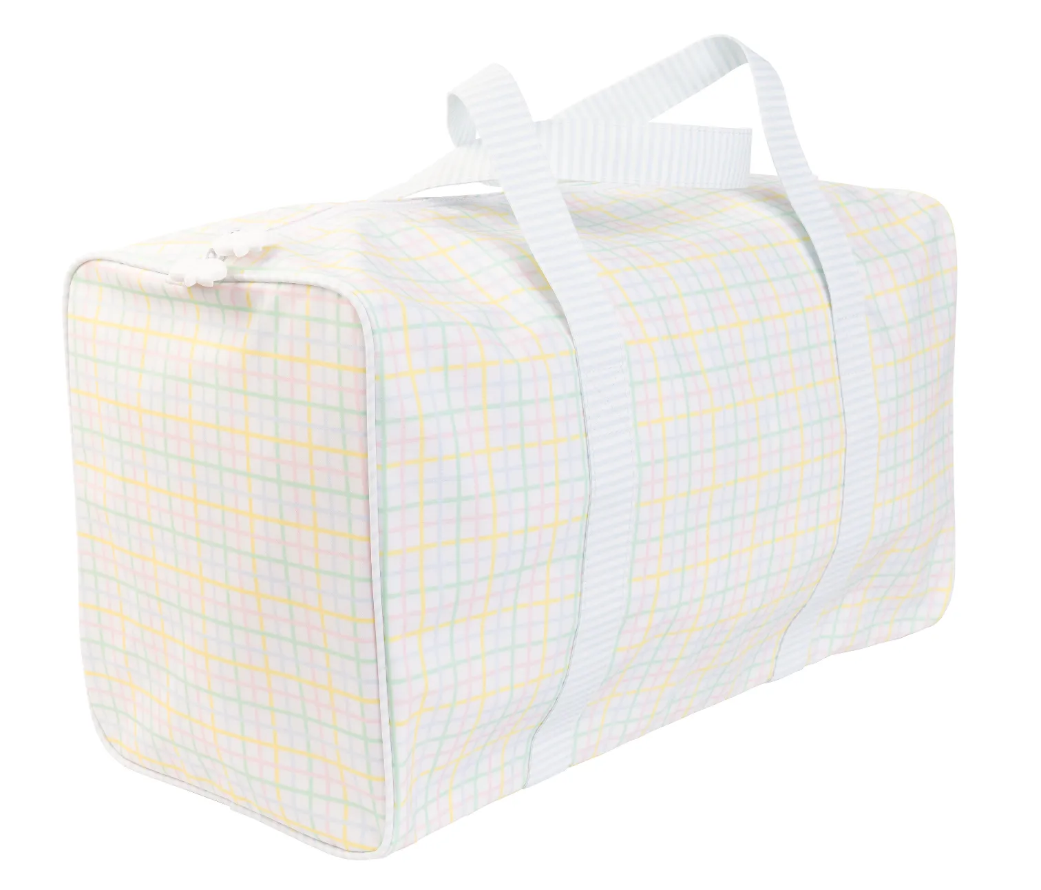 Multi Windowpane Duffle Bag