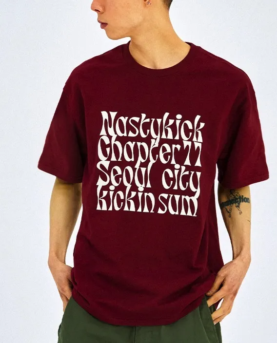 NASTYKICK  |Unisex U-Neck Cotton Logo T-Shirts