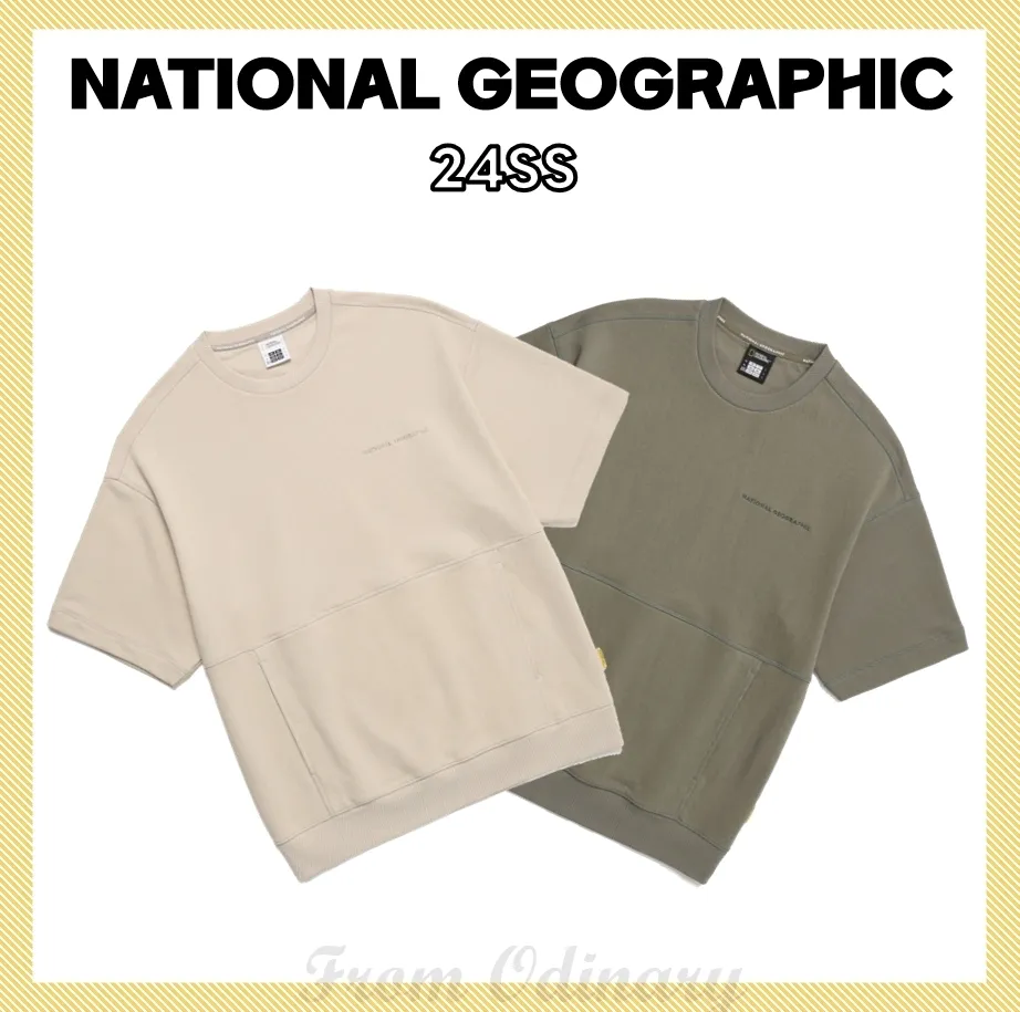 NATIONAL GEOGRAPHIC  |Unisex Street Style Logo Sweatshirts