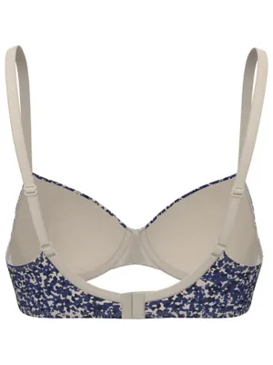 Navy Ditsy Smudge T-Shirt Bras 3 Pack | Lingerie | George at ASDA