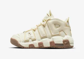 Nike Air More Uptempo GS Coconut Milk Team Gold Gum Dark Brown DX1939-100