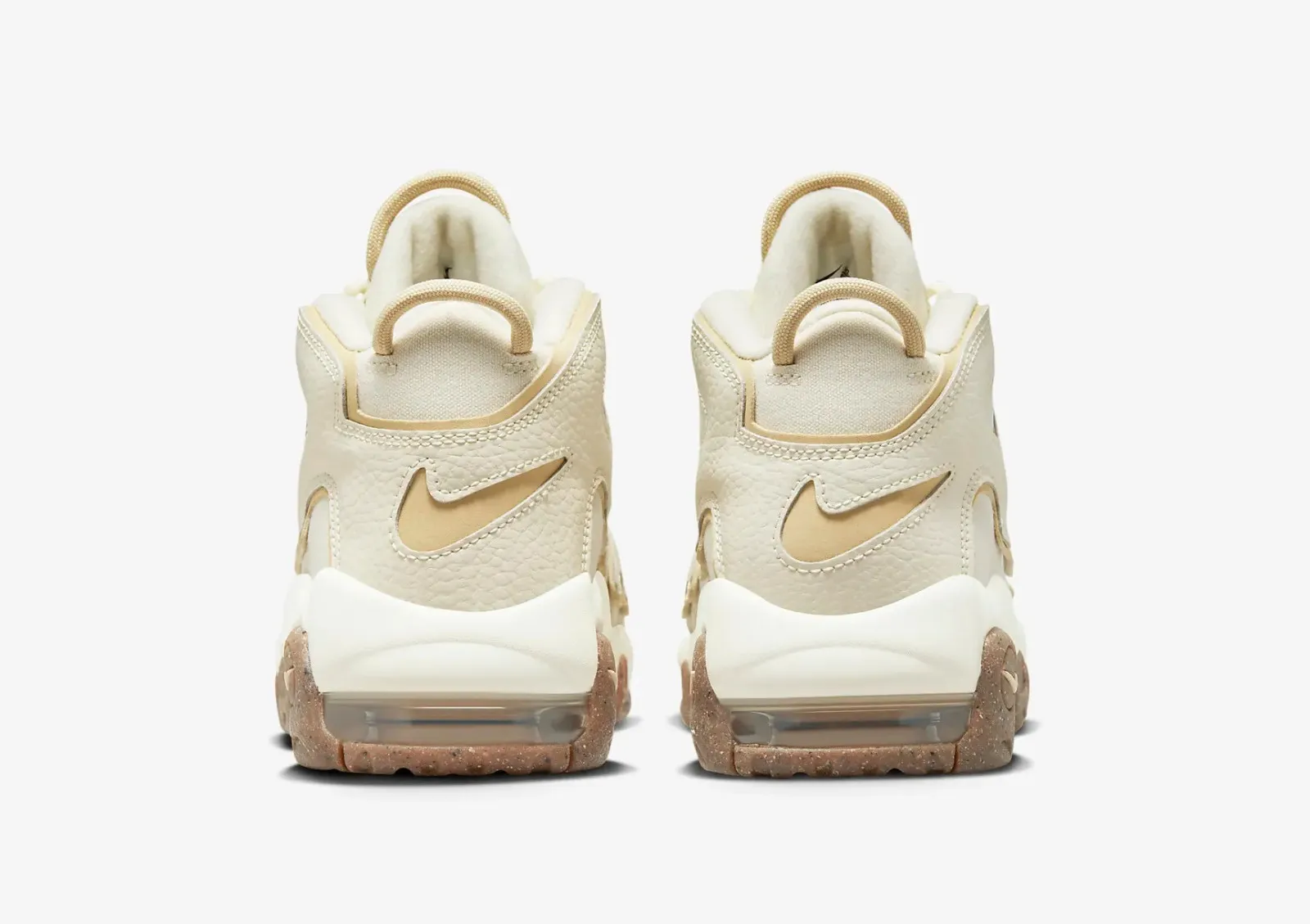 Nike Air More Uptempo GS Coconut Milk Team Gold Gum Dark Brown DX1939-100