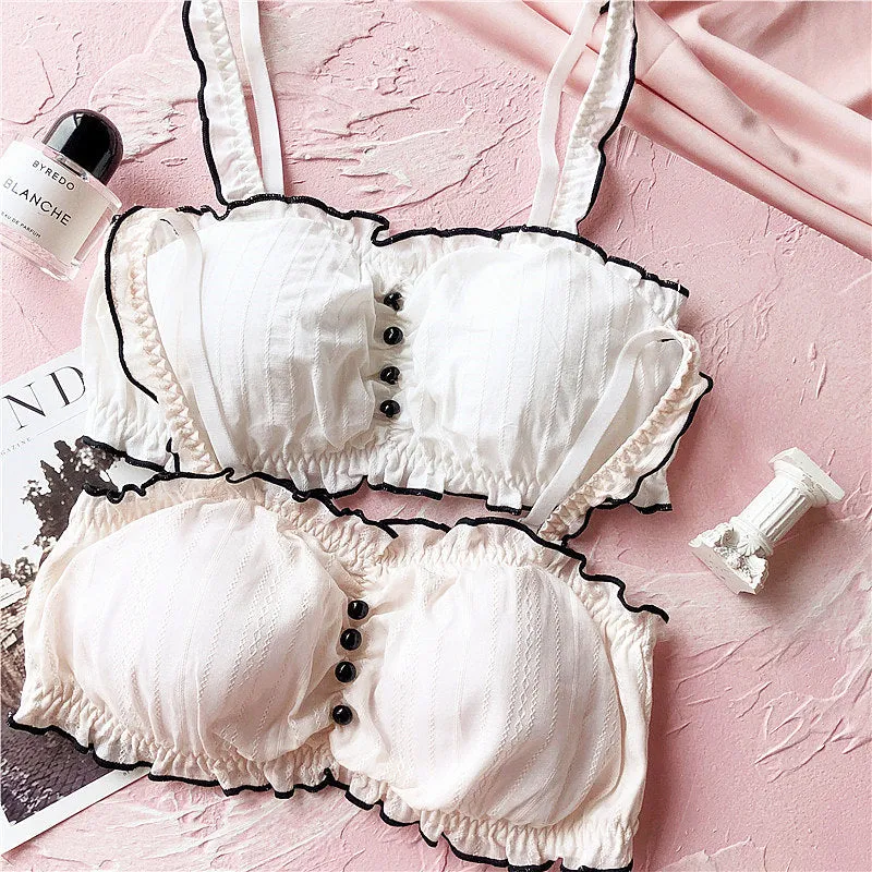 Nymphet Vintage Aesthetic 2-piece Kawaii Lolita Lingerie Set