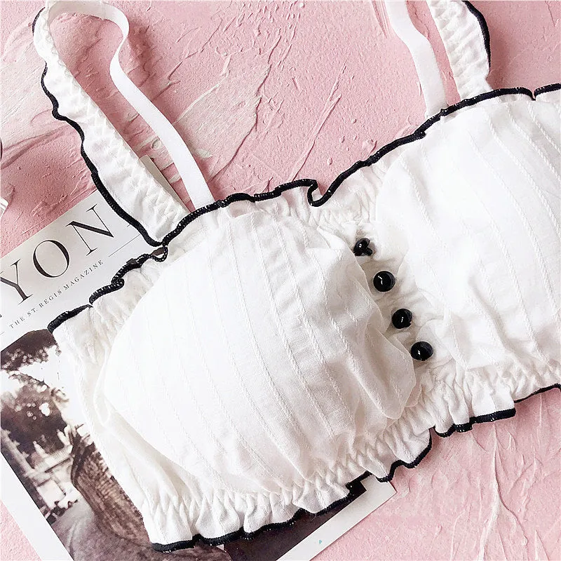 Nymphet Vintage Aesthetic 2-piece Kawaii Lolita Lingerie Set